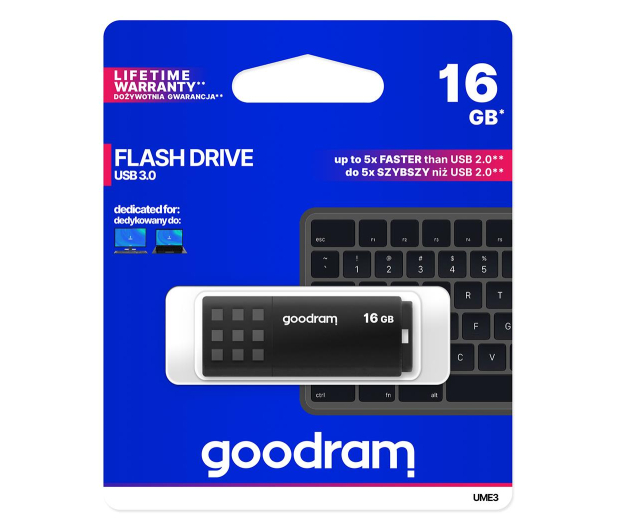 Pendrive GOODRAM UME3 16GB USB 3.2 Czarny - 606356 - zdjęcie 5